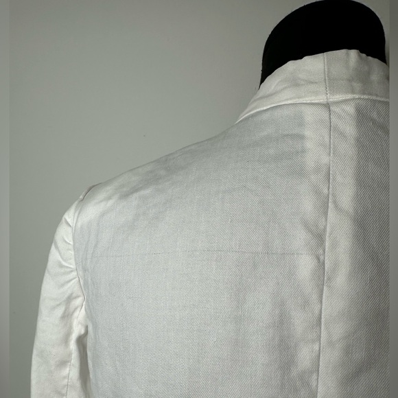 Aritzia Babaton White Linen Open Blazer - Picture 5 of 7